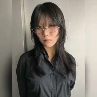 ミディアム カラー ムード造るハイトーン ケアブリーチ/ユウキのヘアスタイル
