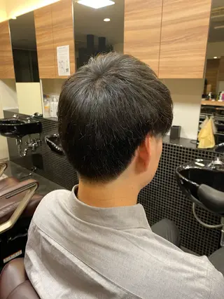 ショート メンズ メンズパーマモデル 大募集中のヘアスタイル