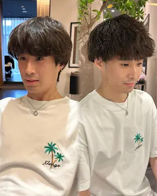 パーマ メンズ 中原 優美のヘアスタイル