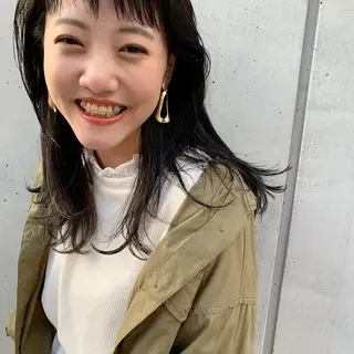ロング カラー 榑松 恵里のヘアスタイル