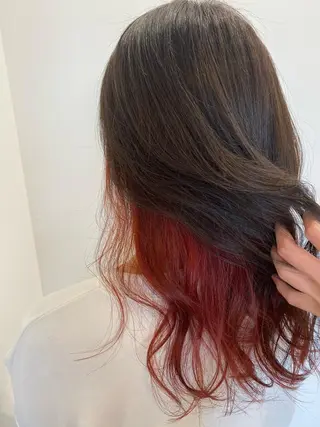 セミロング カラー 有馬ミク🌈 似合わせ美容師のヘアスタイル