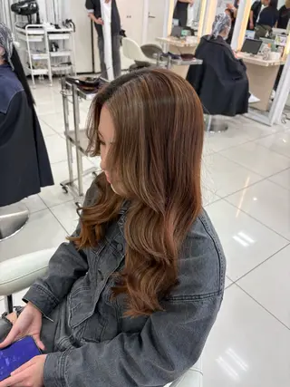 ロング カラー keany錦糸町 ハセベユウのヘアスタイル