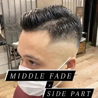 ショート メンズ メンズ/フェード/ バーバー/盛山大地のヘアスタイル
