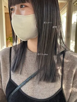 カラー 荻野 未来のヘアスタイル