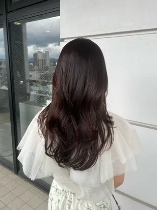 ロング 髪質改善×ブリーチ 無しWカラー🫧天神のヘアスタイル