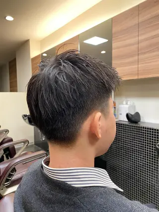 ショート メンズ メンズパーマモデル 大募集中のヘアスタイル