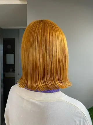 ミディアム カラー ヘアアレンジ ボブ /ニュアンス/ satomi🧸💖のヘアスタイル