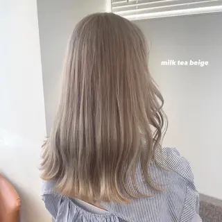 セミロング カラー ヘアアレンジ Yuki☃️美容師/ 耳ツボジュエリーのヘアスタイル