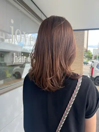 ミディアム カラー ☆牧野 世輝☆のヘアスタイル