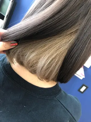 ミディアム カラー 【AMANEQ】 yuka🦋のヘアスタイル