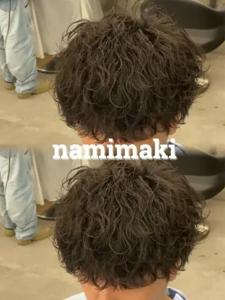 パーマ メンズ ツイスパ/シャドウ MANARUのヘアスタイル
