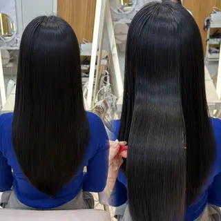 ロング カラー 齋藤 俊知のヘアスタイル