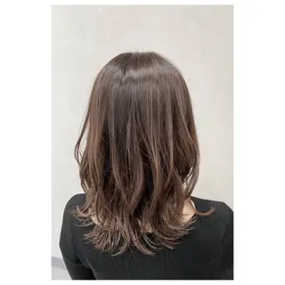 セミロング カラー パーマ ヘアアレンジ メンズ キッズ TopStylist ✂︎ YUKAのヘアスタイル
