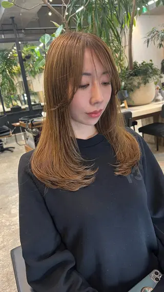 ロング カラー 抜きっぱなしブロンド /ハイトーン/カナタのヘアスタイル
