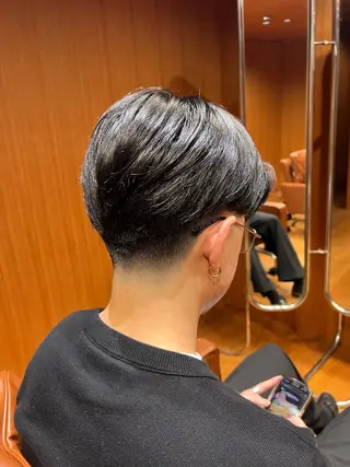 ショート メンズ 平尾薬院メンズカット FLICK/パーマのヘアスタイル