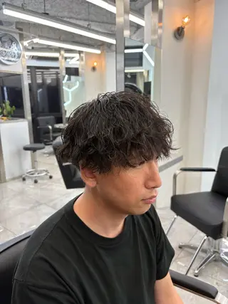 パーマ メンズ 🔥ジャス/ 無造作パーマ特化🔥のヘアスタイル