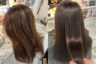 ロング カラー 縮毛矯正練習 モデル募集✨️NOAのヘアスタイル
