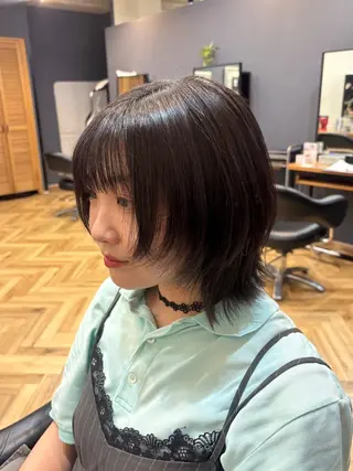 ショート 鎌取/透明感カラー /ボブ/顔まわりのヘアスタイル