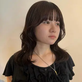 ミディアム カラー mellow NANAのヘアスタイル