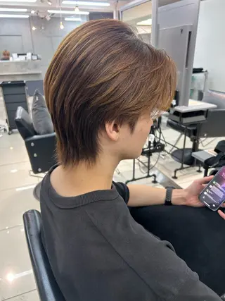 ショート パーマ メンズ ナチュラル×色気パ ーマ 渋谷/マナミのヘアスタイル