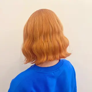 ミディアム カラー ブリーチ/推しカラー moe🐰🌷のヘアスタイル