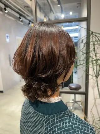 ショート パーマ 透明感カラー✨艶髪 制作🌱山根あゆみのヘアスタイル