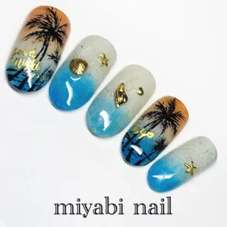 ネイル miyabi nail 桂川駅近くのネイルデザイン