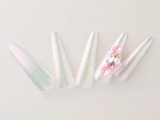 ネイル 💙🤍Tiary M🤍💙のネイルデザイン