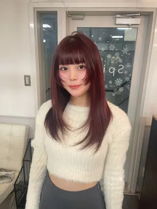 ミディアム カラー girly/ヘア メイクMitsukiのヘアスタイル