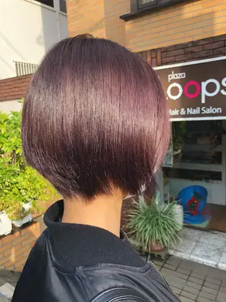 ショート カラー 髪質改善✨自由が丘 札辻 拓未のヘアスタイル