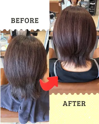 カラー 沖本 あやののヘアスタイル