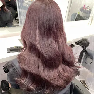 セミロング カラー *モデル募集🤍横浜 透明感カラー🫧のヘアスタイル