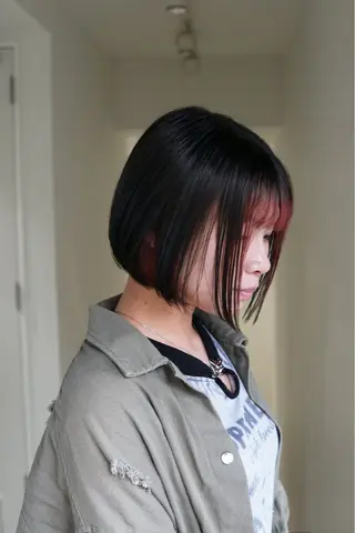 ミディアム カラー 髪質改善/透明感 松下喬亮のヘアスタイル