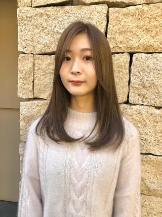 ロング 似合わせカット 迫留由弥のヘアスタイル
