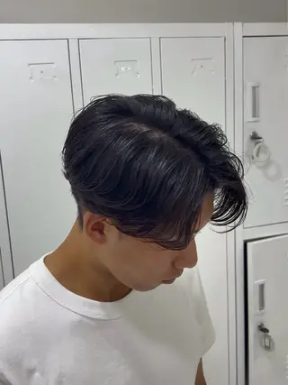 パーマ メンズ 阿部 渓太のヘアスタイル