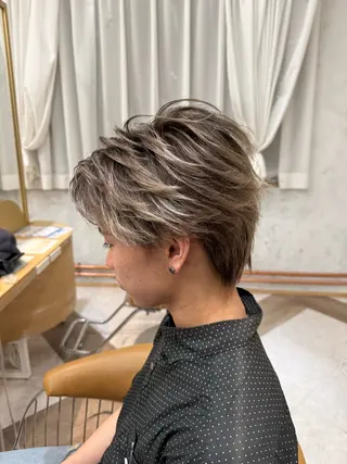 カラー メンズ 大田/レイヤー/髪質 改善/ダブルカラーのヘアスタイル