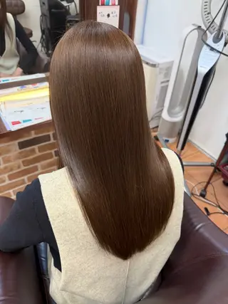 ロング カラー 西村 優杏のヘアスタイル