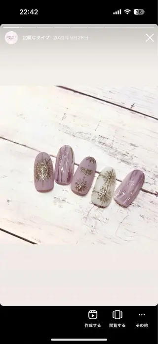 ネイル akari原宿 プライベートサロンのネイルデザイン