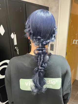ロング ヘアアレンジ メンズモテパーマ💙 fuwaのヘアスタイル