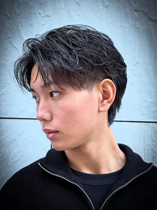 ショート カラー パーマ メンズ 🔥最強メンズ特化/ パーマの達人🔥風見のヘアスタイル