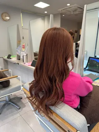 ロング カラー CRECE💫永尾 胡桃のヘアスタイル