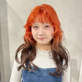 カラー デザインカラー/パー マ🦖外岡咲希🦖のヘアスタイル