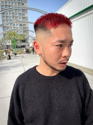 ショート カラー メンズ 狩野 孝太郎のヘアスタイル