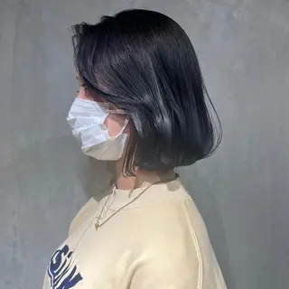 ショート カラー ヘアアレンジ 🤍透明感カラー︎ 🤍YUURI🤍のヘアスタイル