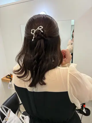 ミディアム ヘアアレンジ レイヤー/ヘアセット 💐nao.のヘアスタイル