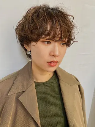 ショート 表参道レイヤーカット 髪質改善山岸季生のヘアスタイル