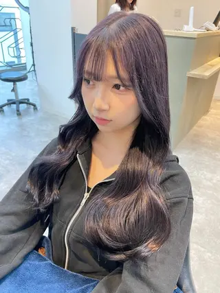 ロング 柳田 光のヘアスタイル