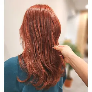 セミロング カラー シールエクステ🎀 ホシノ🕒ユウカのヘアスタイル