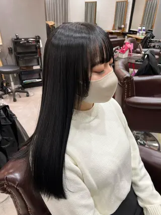 ロング 髪質改善ストレート Kantaのヘアスタイル