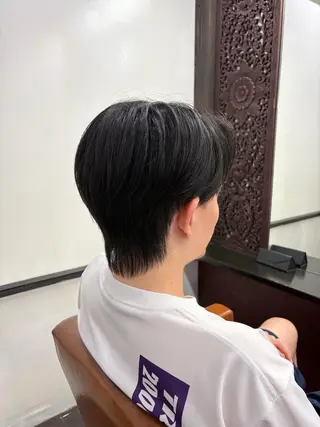 ショート メンズ 本間友也/透明感 /ハイトーンのヘアスタイル